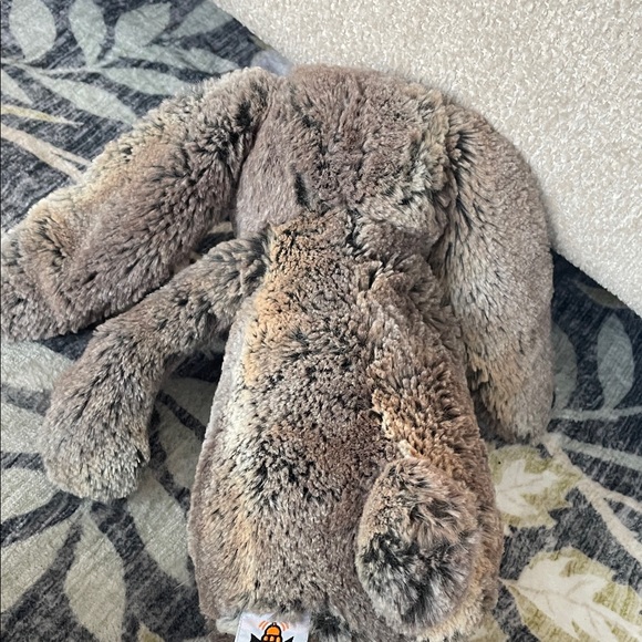 JellyCat Plush Brown Bunny Stuffed Animal - Soft Long Ears - Picture 7 of 13